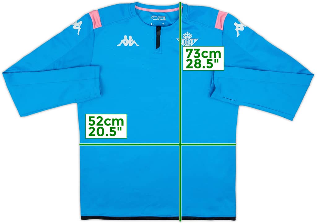 2019-20 Real Betis Kappa 1/4 Zip Drill Top - 8/10 - (L)