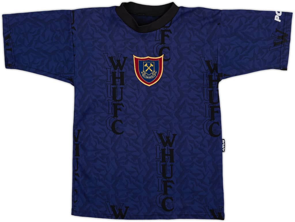 1995-97 West Ham Pony Training Shirt - 8/10 - (S.Boys)