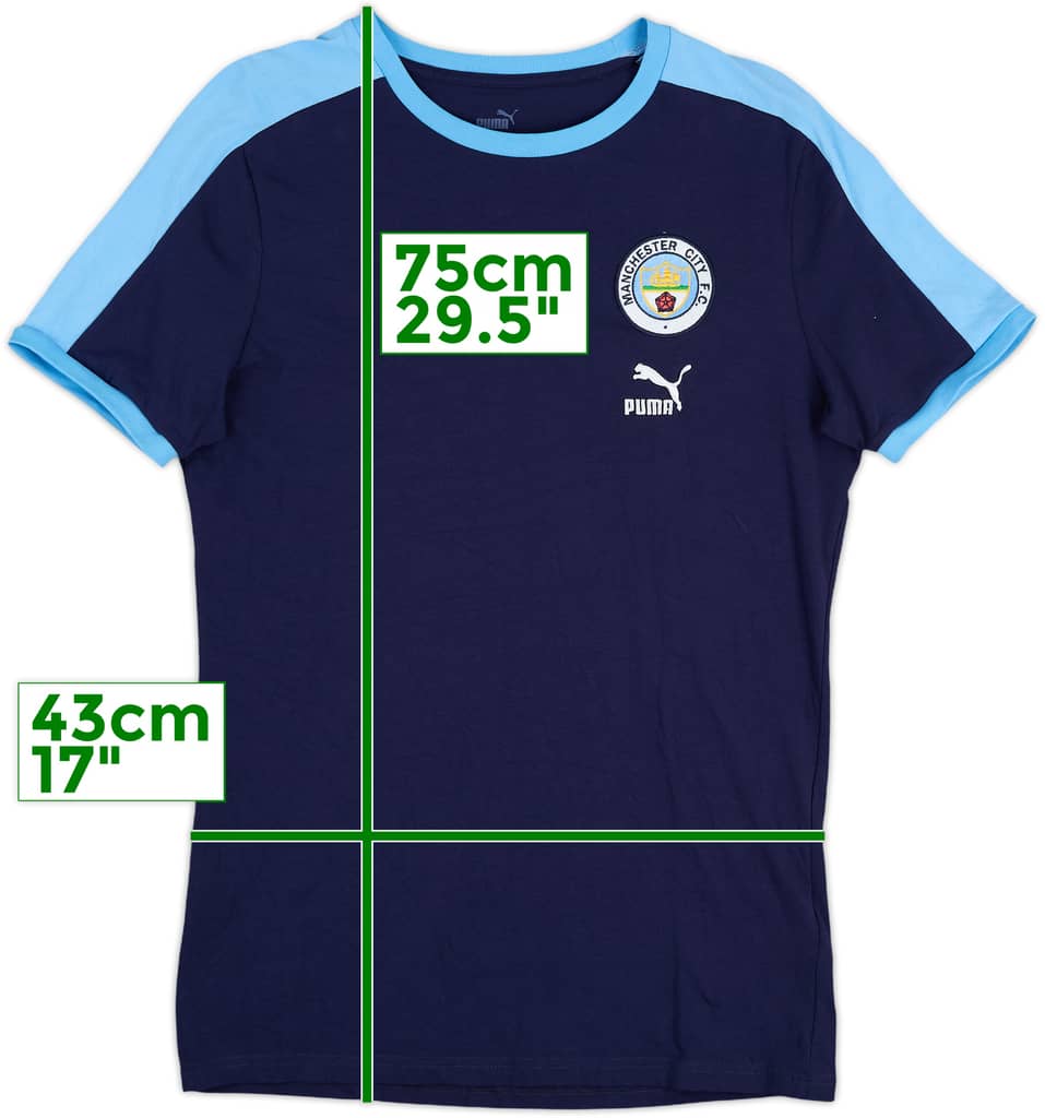 2021-22 Manchester City Puma Cotton Tee - 10/10 - (M)