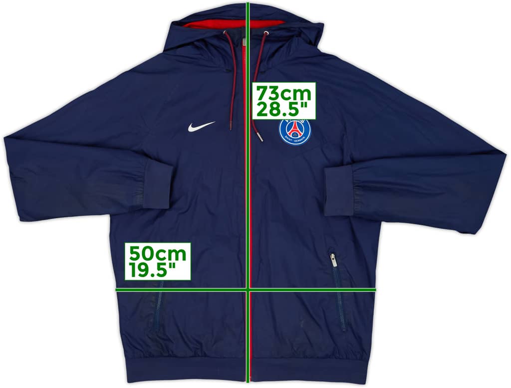 2016-17 Paris Saint-Germain Nike Hooded Track Jacket - 7/10 - (M)