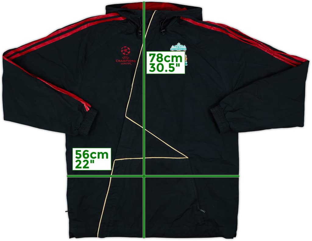 2009-10 Liverpool adidas Hooded Rain Jacket - 6/10 - (M)