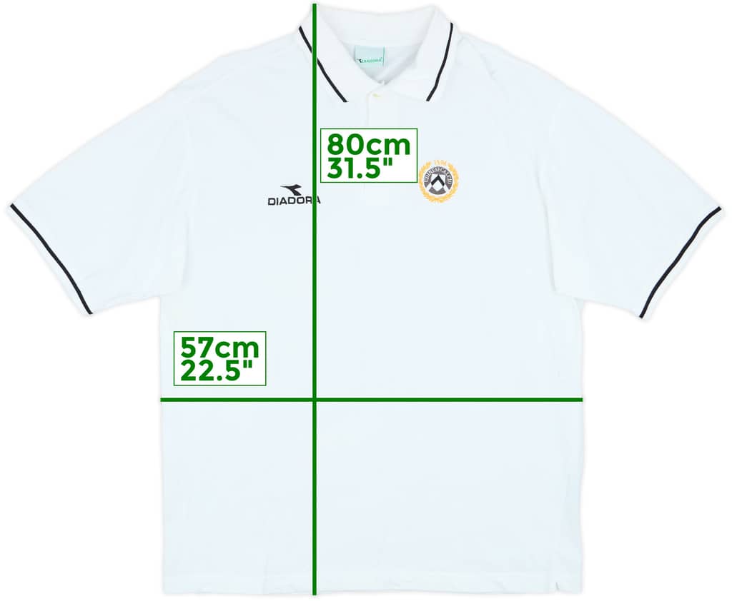 1999-00 Udinese Diadora Polo Shirt - 8/10 - (XL)