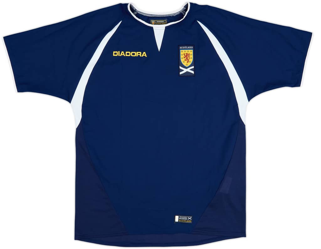2003-05 Scotland Home Shirt - 9/10 - (XL.Boys)