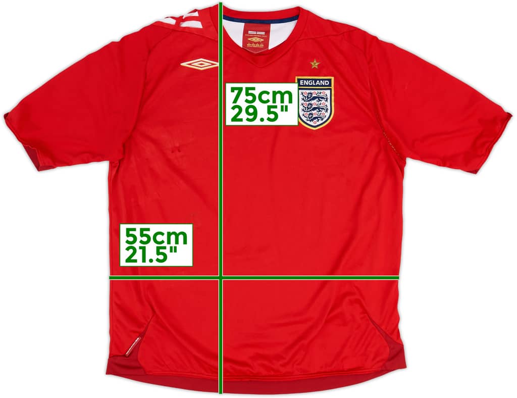2006-08 England Away Shirt - 3/10 - (XL)