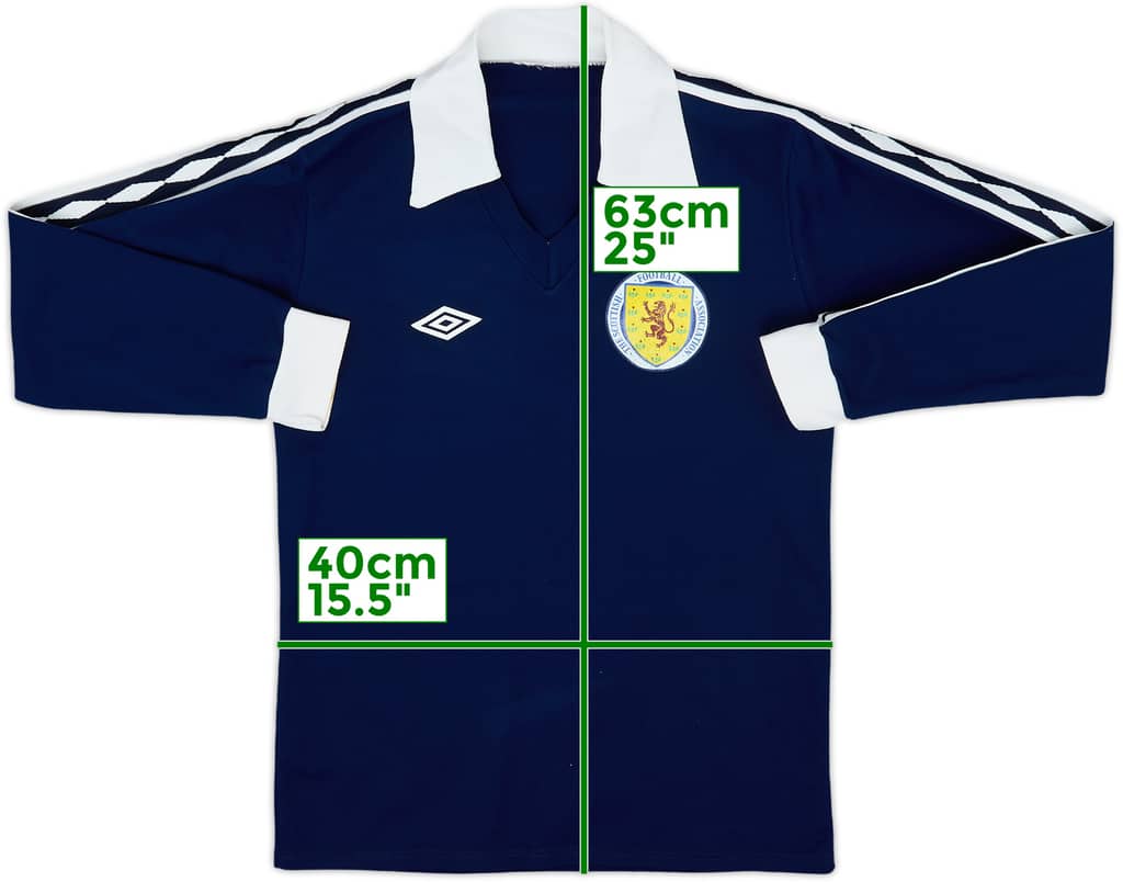 1980-82 Scotland Home L/S Shirt - 8/10 - (S)