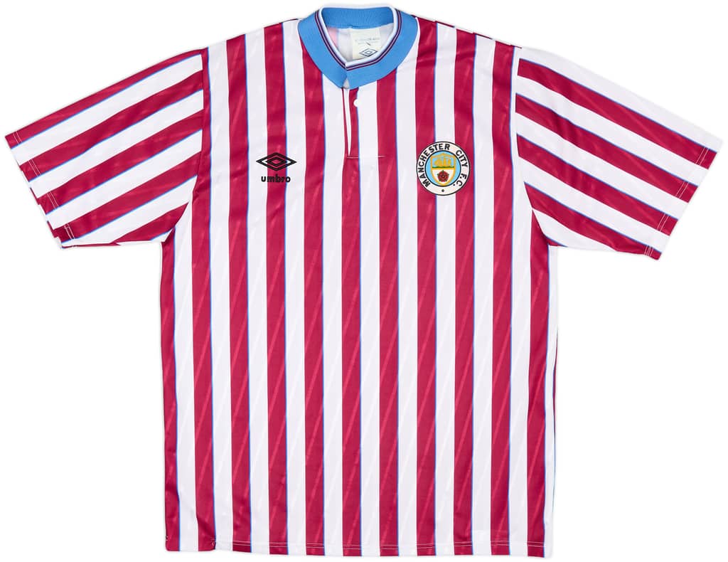 1988-90 Manchester City Away Shirt - 8/10 - (M)