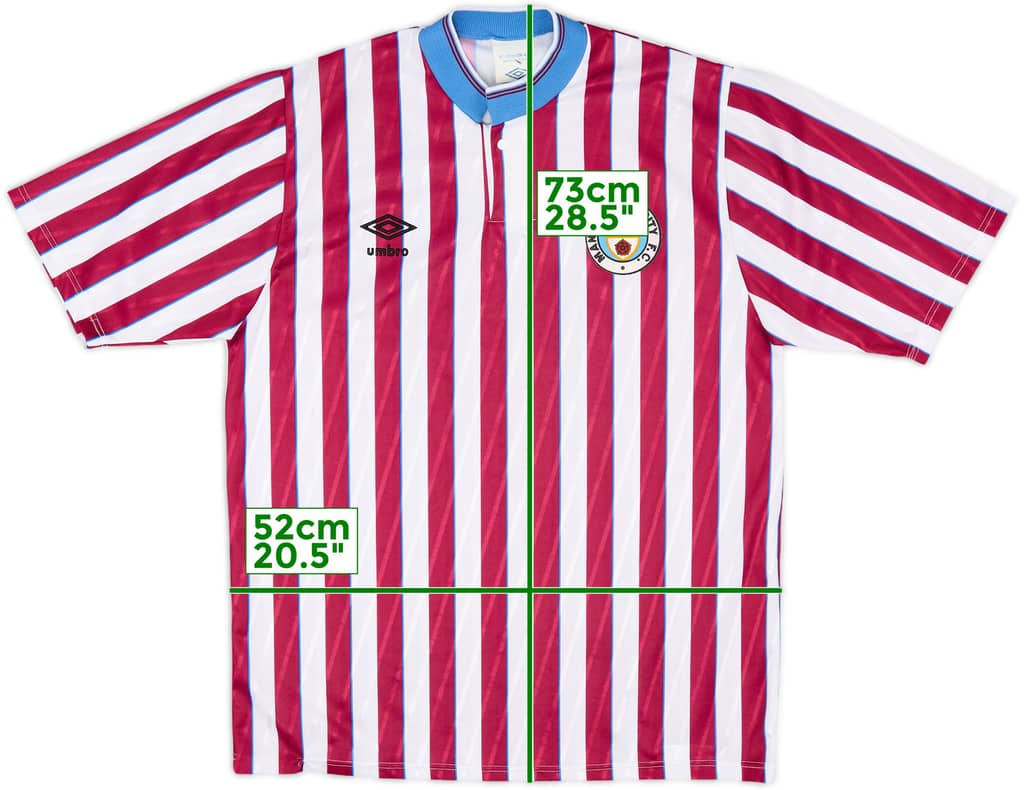 1988-90 Manchester City Away Shirt - 8/10 - (M)