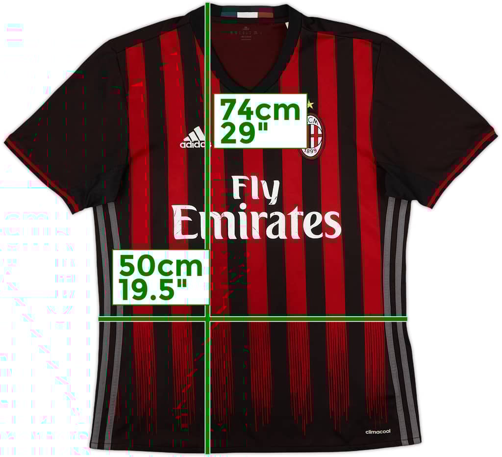2016-17 AC Milan Home Shirt - 5/10 - (M)