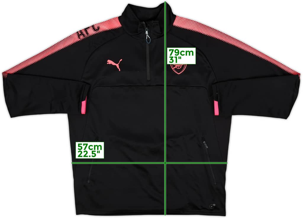 2017-18 Arsenal Puma 1/4 Zip Drill Top - 8/10 - (XL)