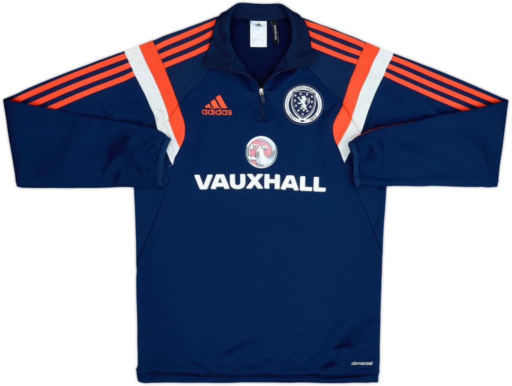 2013-14 Scotland adidas 1/4 Zip Drill Top - 7/10 - (S)