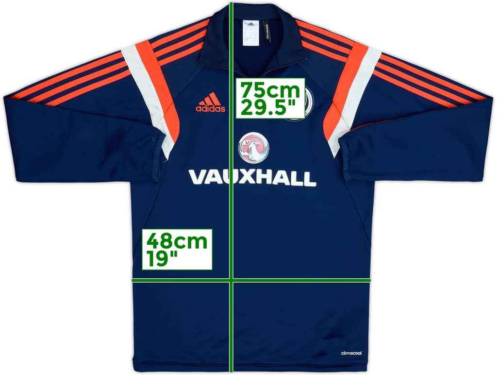 2013-14 Scotland adidas 1/4 Zip Drill Top - 7/10 - (S)