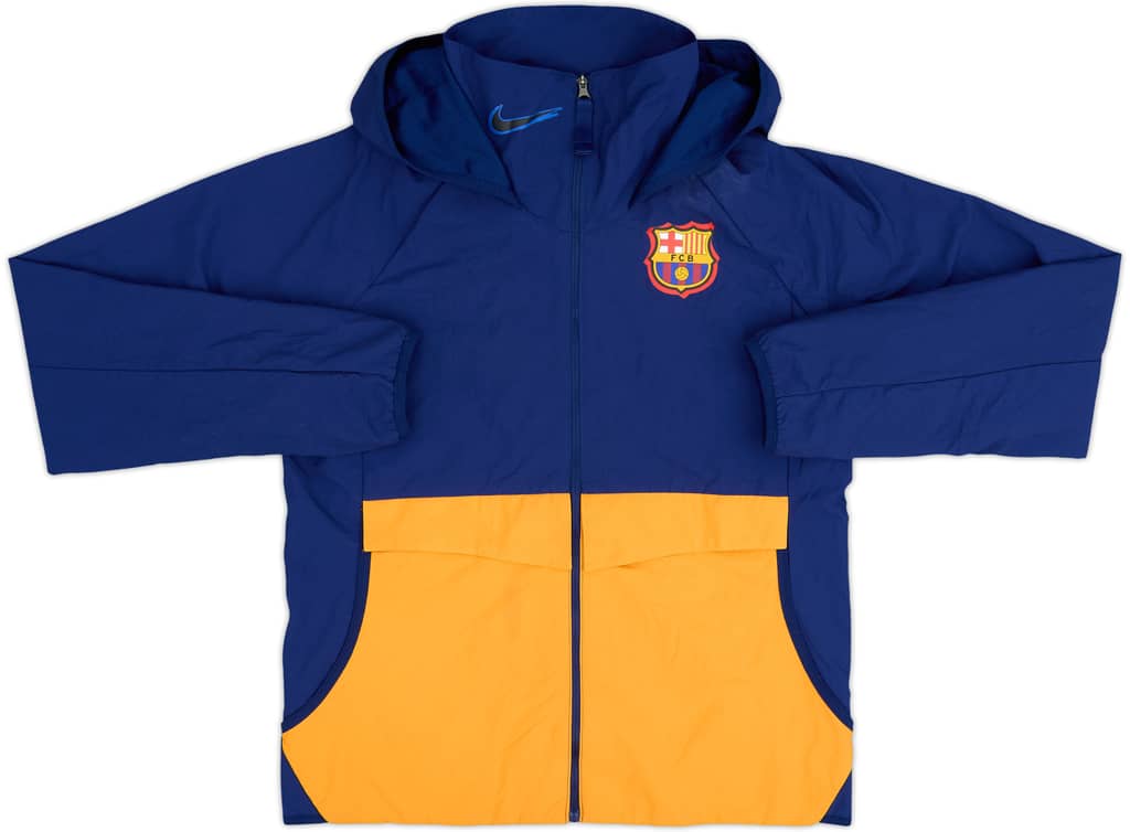2022-23 Barcelona Nike Hooded Track Jacket - 9/10 - (S)