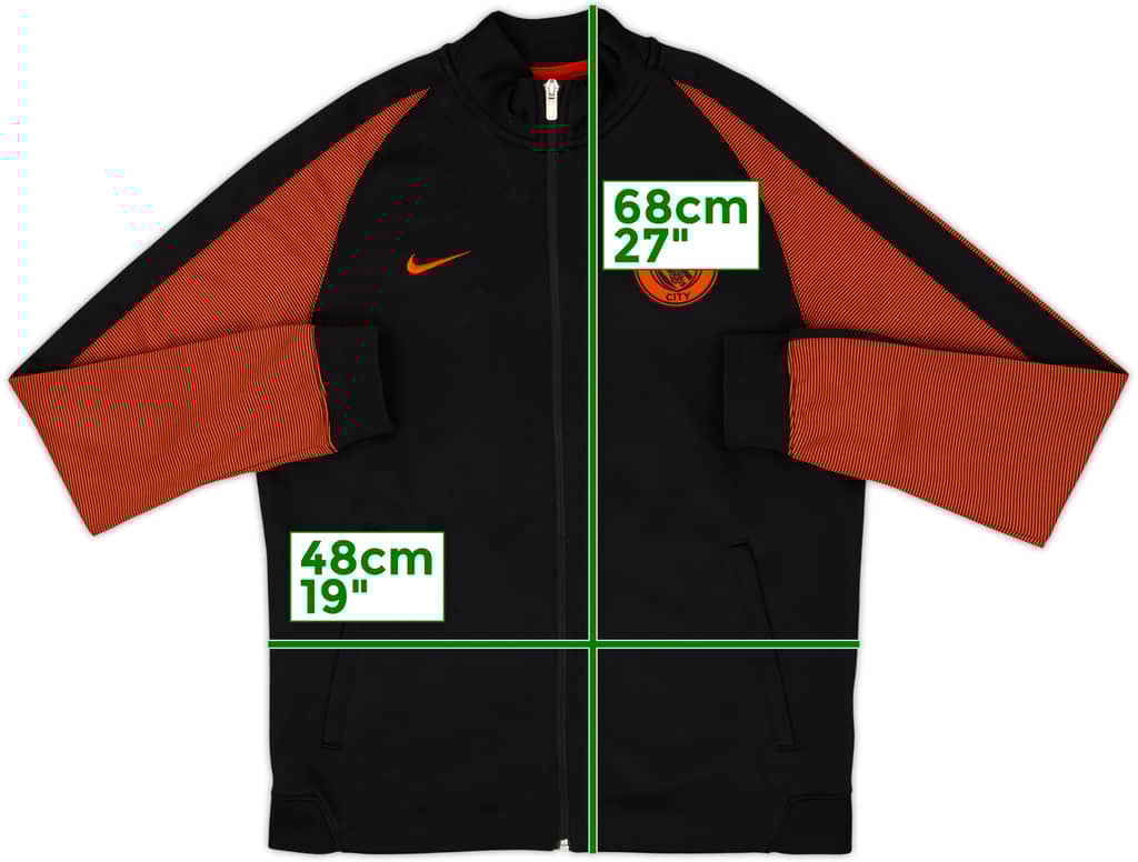2016-17 Manchester City Nike Track Jacket - 8/10 - (M)