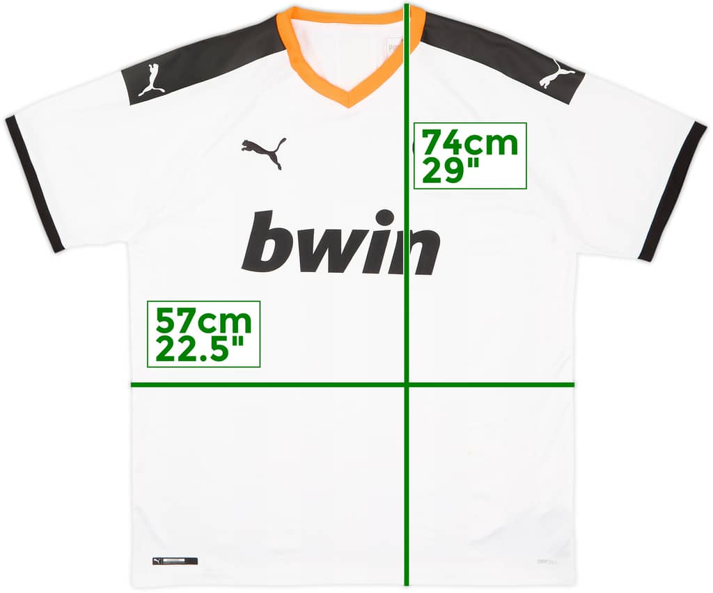 2019-20 Valencia Home Shirt - 7/10 - (XL)