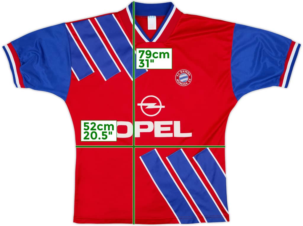 1993-95 Bayern Munich Home Shirt - 8/10 - (L)