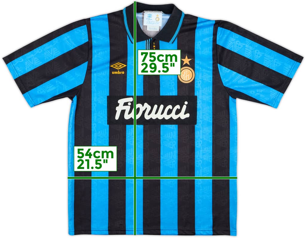 1992-94 Inter Milan Home Shirt - 9/10 - (M)