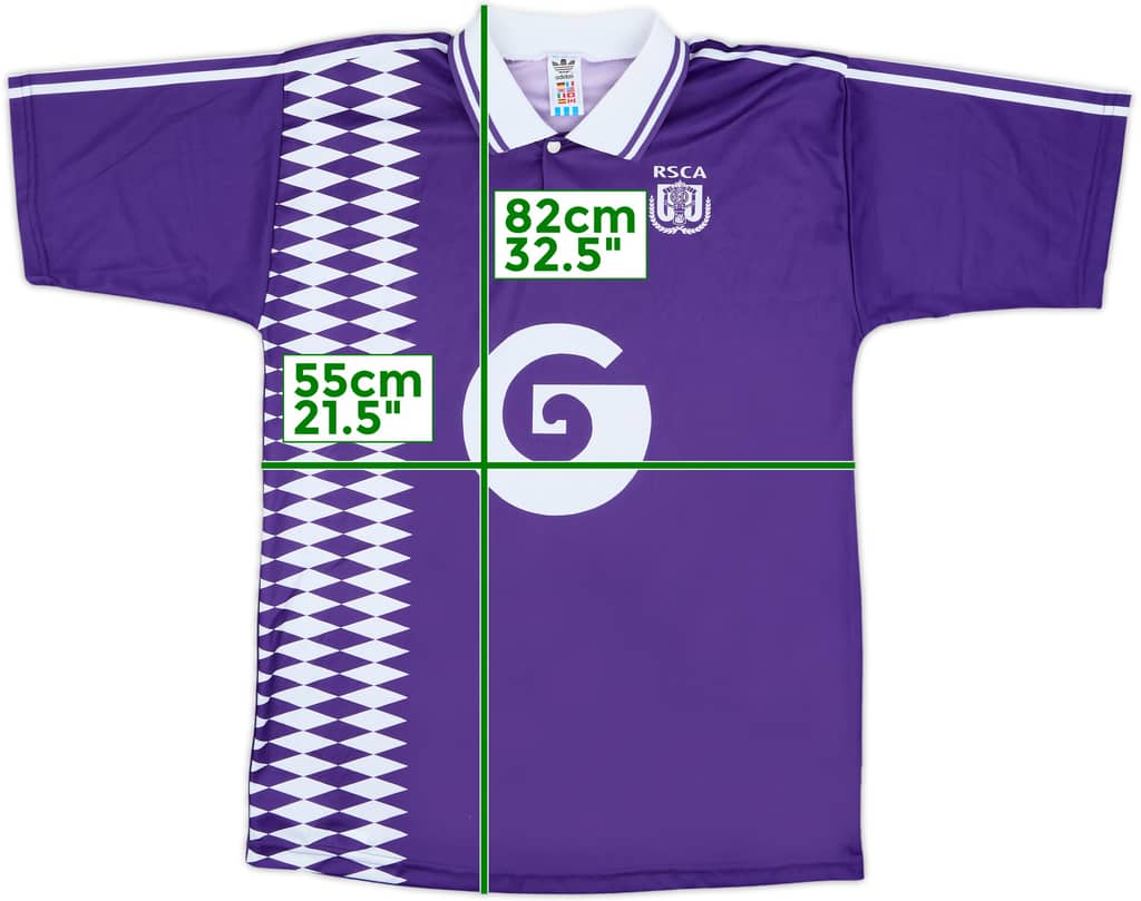 1995-96 Anderlecht Away Shirt - 10/10 - (XL)