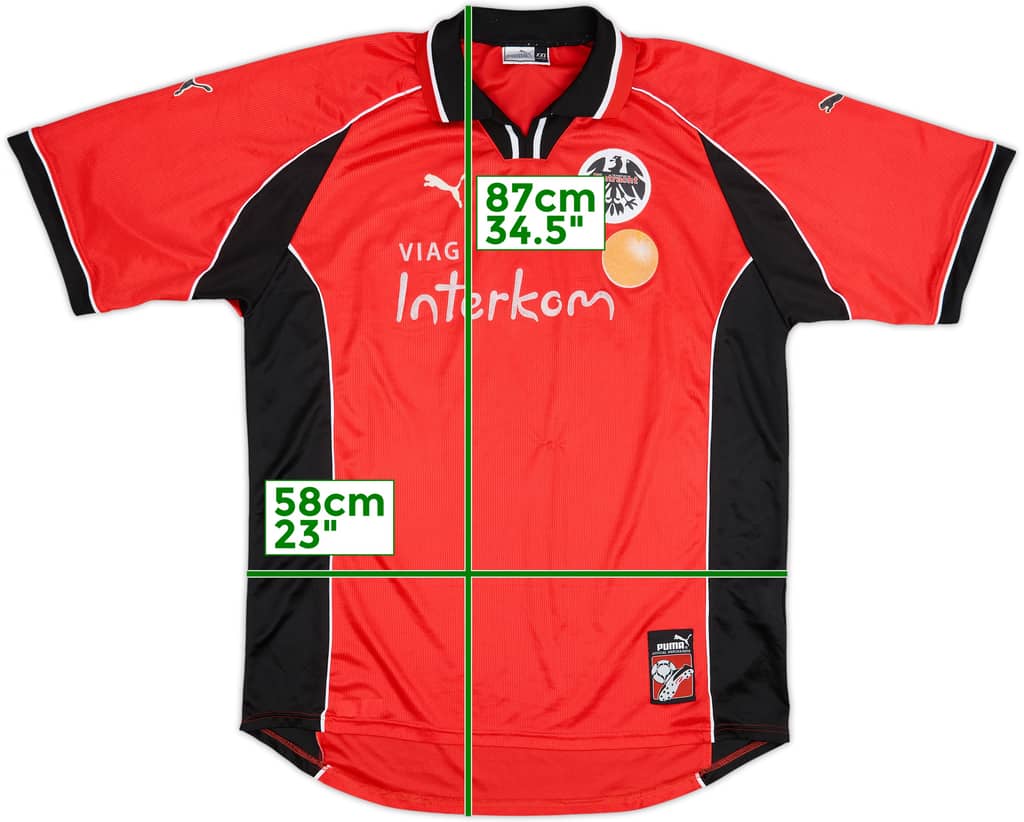 1998-00 Eintracht Frankfurt Home Shirt - 7/10 - (XXL)