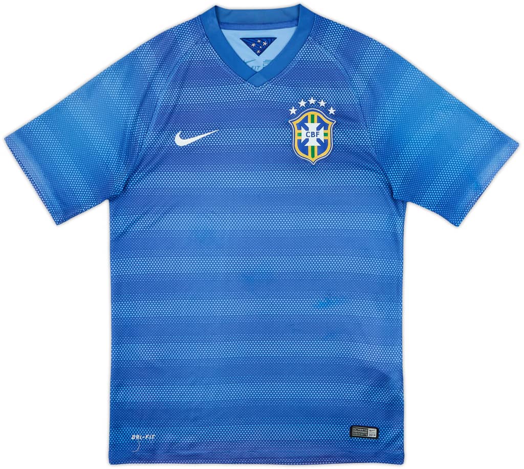 2014-15 Brazil Away Shirt - 4/10 - (S)
