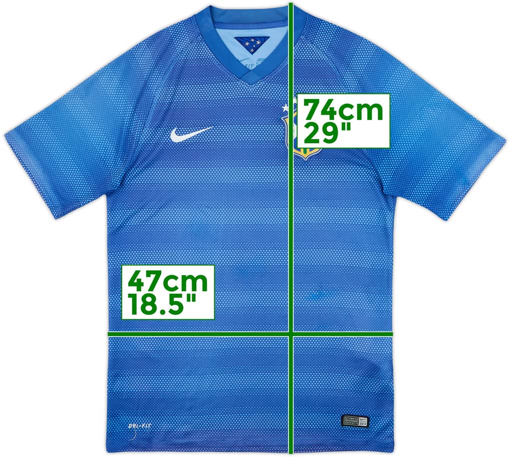 2014-15 Brazil Away Shirt - 4/10 - (S)