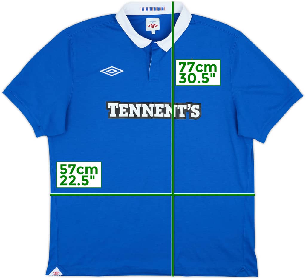 2010-11 Rangers Home Shirt - 8/10 - (XL)