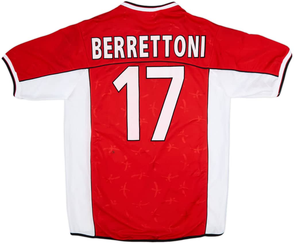 2002-03 Perugia Match Issue Home Shirt Berrettoni #17