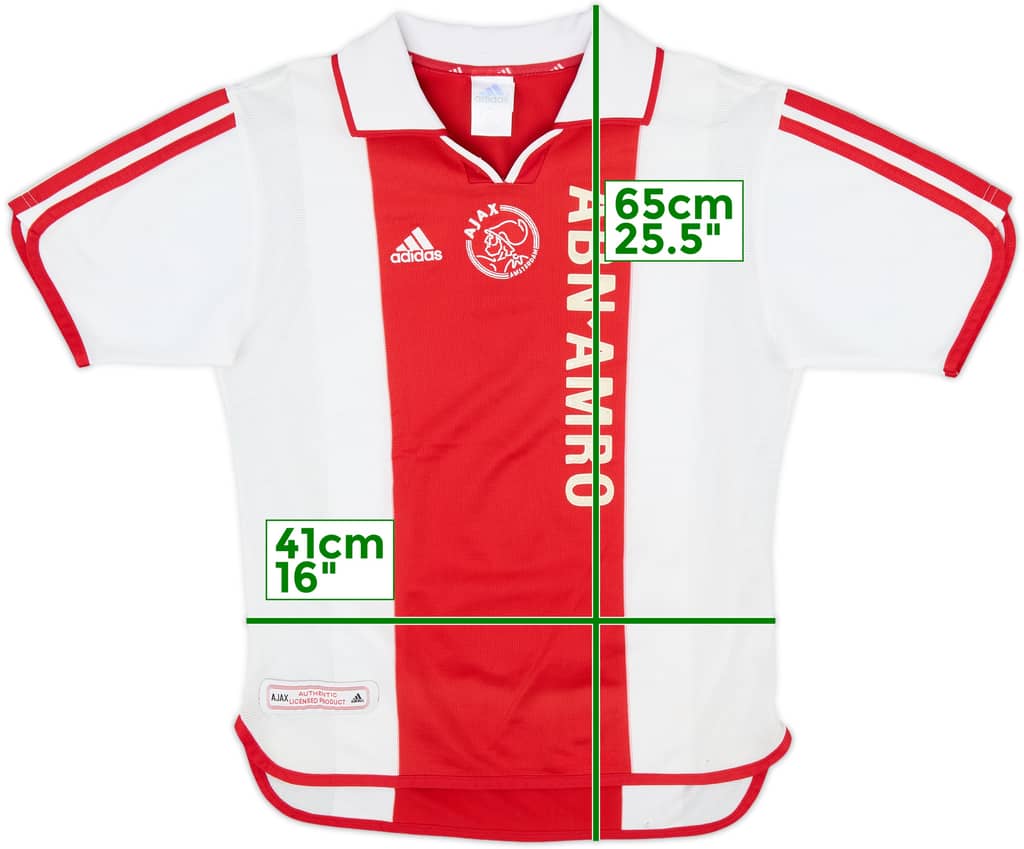 2000-01 Ajax Centenary Home Shirt - 8/10 - (Y)