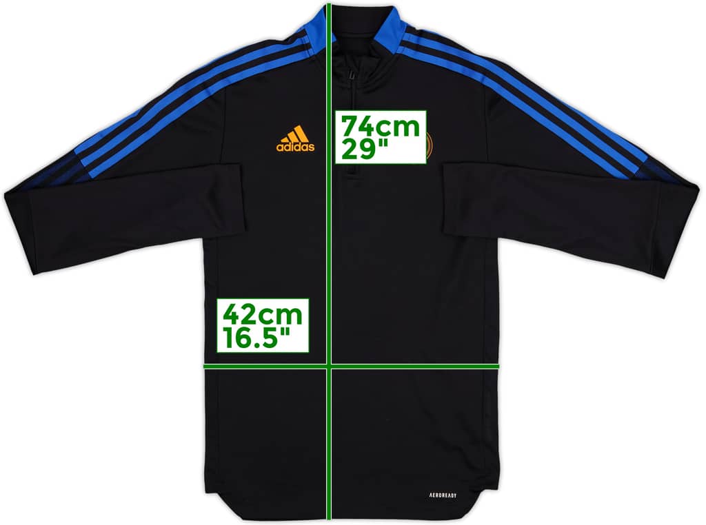 2021-22 Real Madrid adidas 1/4 Zip Training Top - 8/10 - (XS)