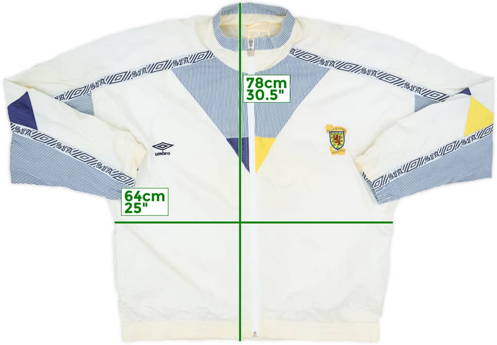 1990-92 Scotland Umbro Track Jacket - 8/10 - (M)