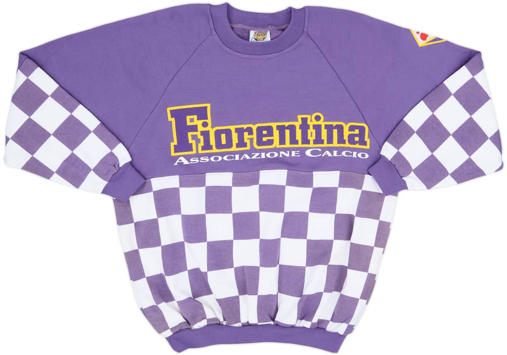1990-91 Fiorentina Le Felpe Dei Grandi Club Sweat Top - 8/10 - (L)