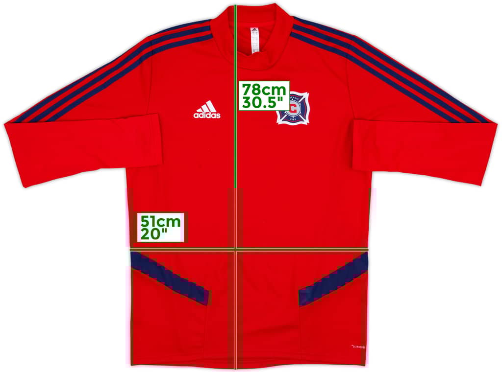 2018 Chicago Fire adidas Sweat Top - 9/10 - (M)