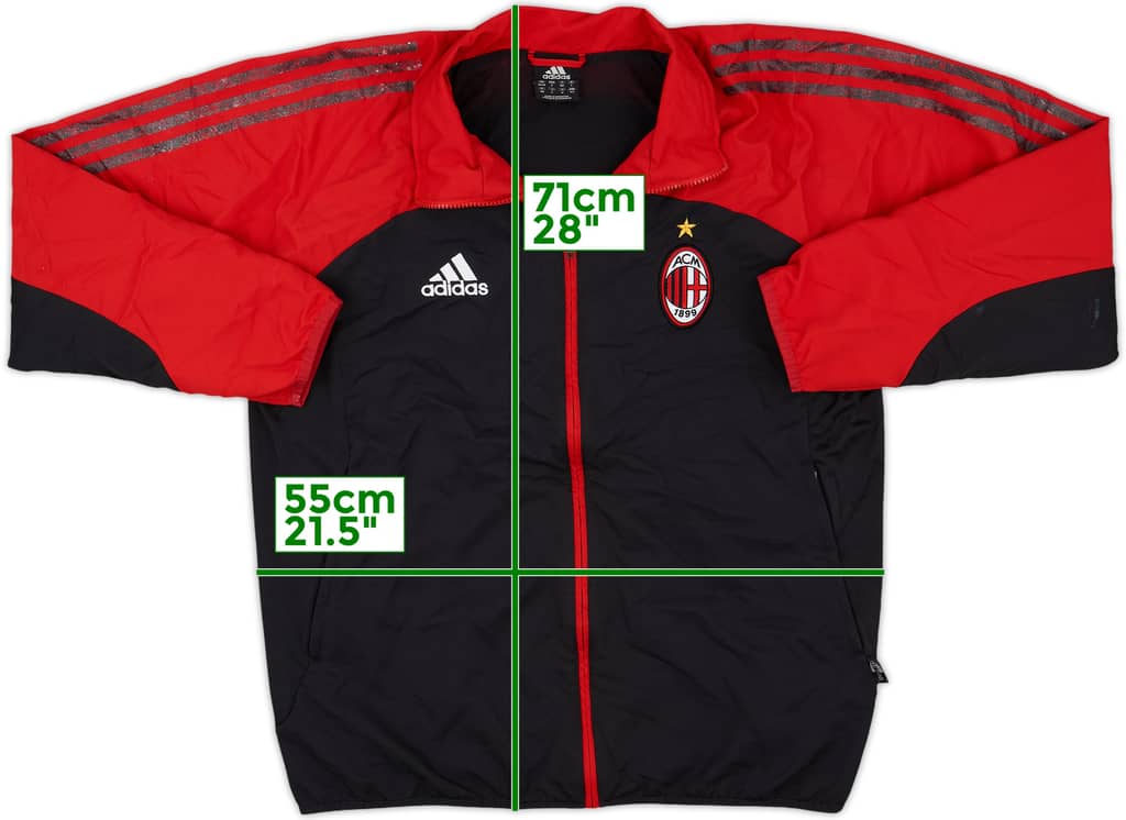 2002-03 AC Milan adidas Track Jacket - 6/10 - (S)