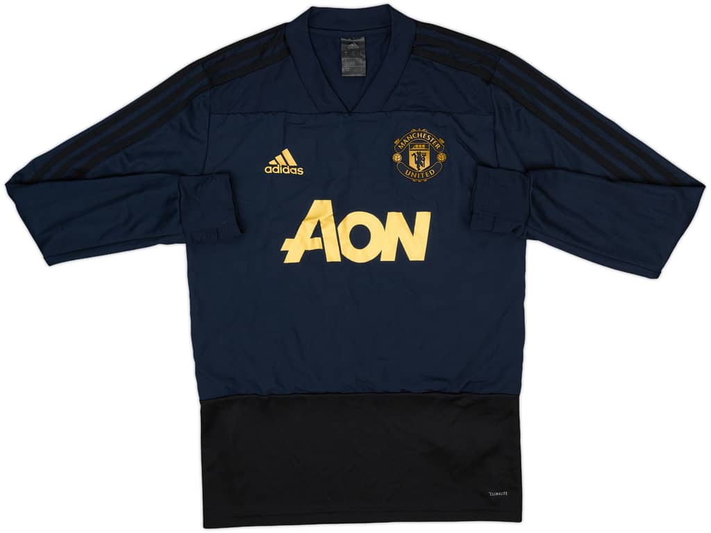 2018-19 Manchester United adidas Sweat Top - 8/10 - (S)