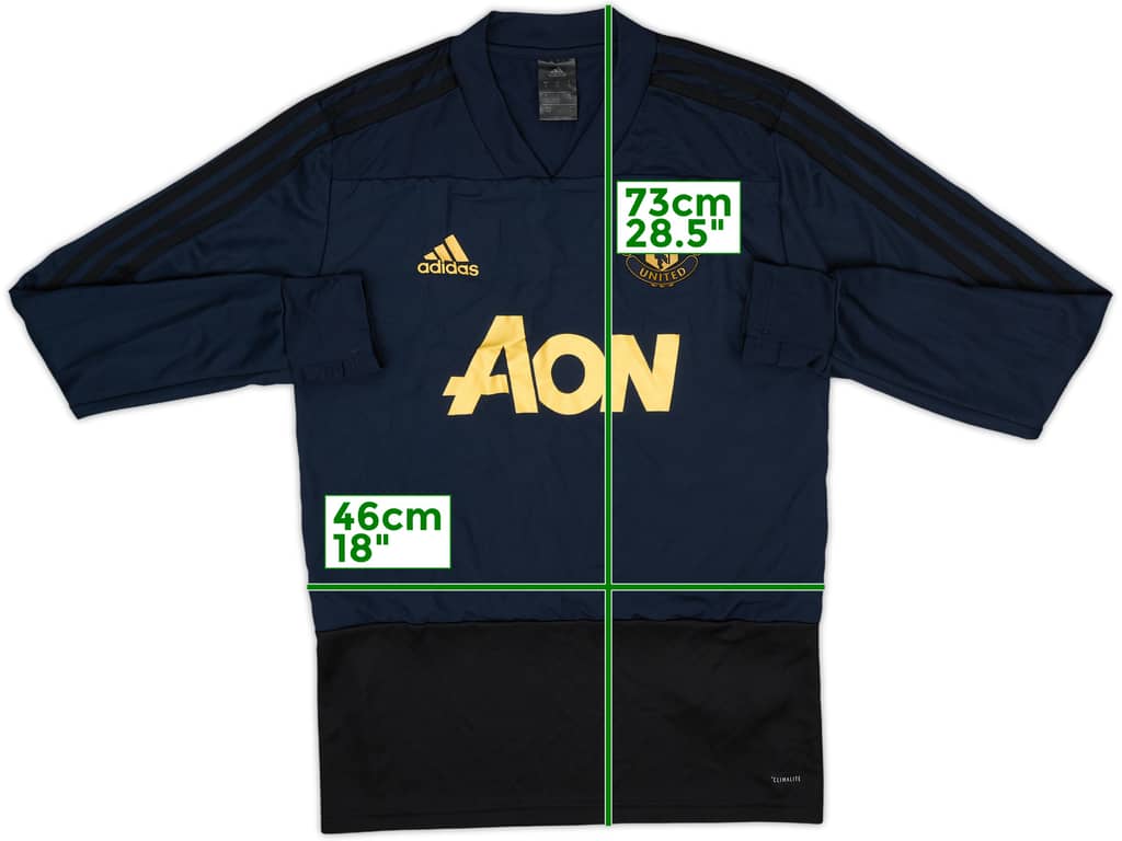 2018-19 Manchester United adidas Sweat Top - 8/10 - (S)