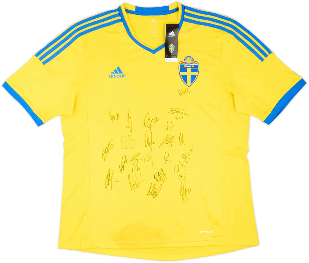 2013 Sweden Squad Signed Home Shirt (XL)