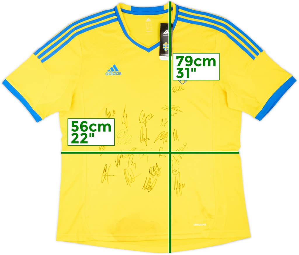 2013 Sweden Squad Signed Home Shirt (XL)