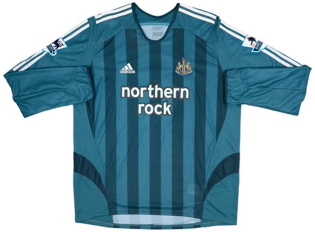 2005-06 Newcastle Match Issue Away L/S Shirt Elliott #3