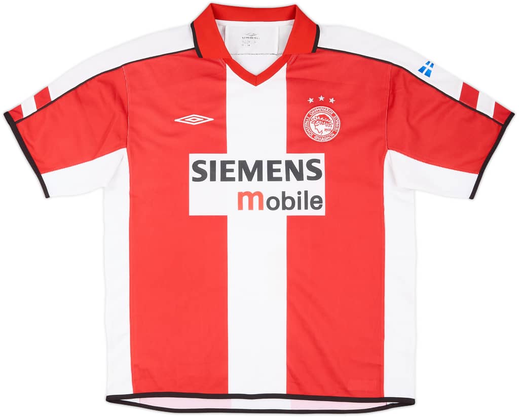 2003-04 Olympiakos Home Shirt - 9/10 - (L)
