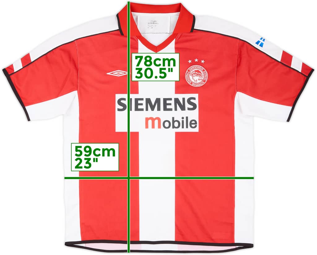 2003-04 Olympiakos Home Shirt - 9/10 - (L)