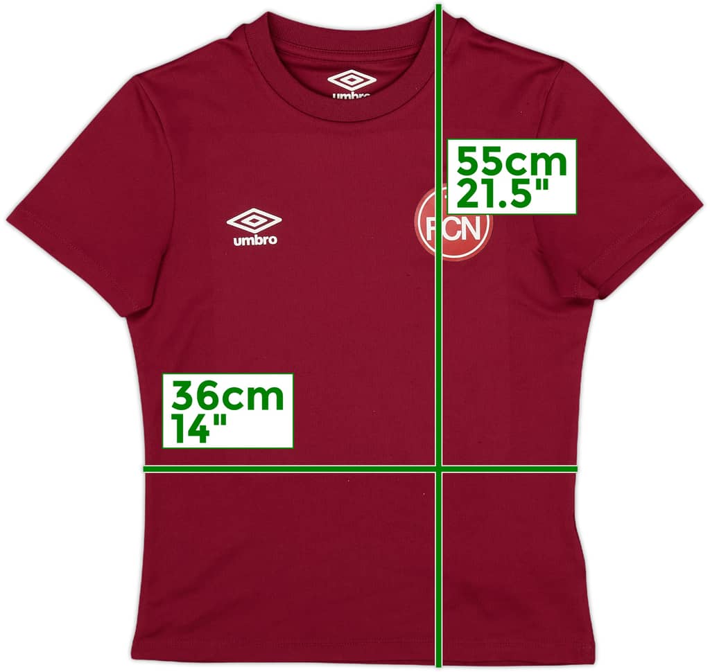 2019-20 Nurnberg Umbro Training Shirt - 8/10 - (S.Boys)