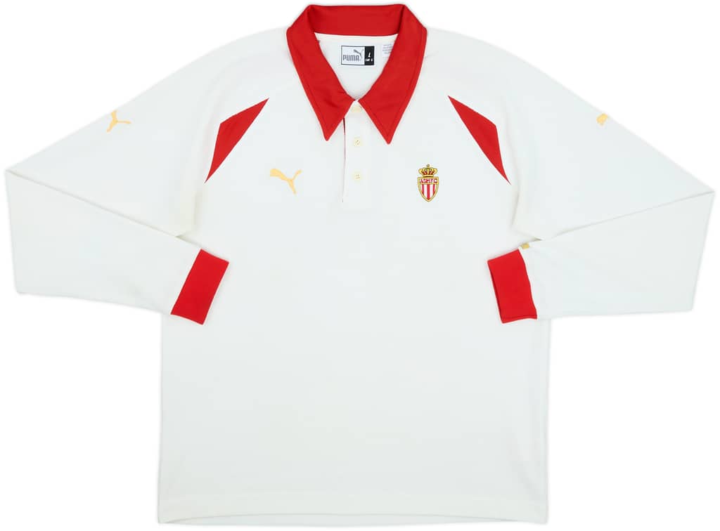 2002-03 Monaco Puma Polo L/S Shirt - 7/10 - (L)