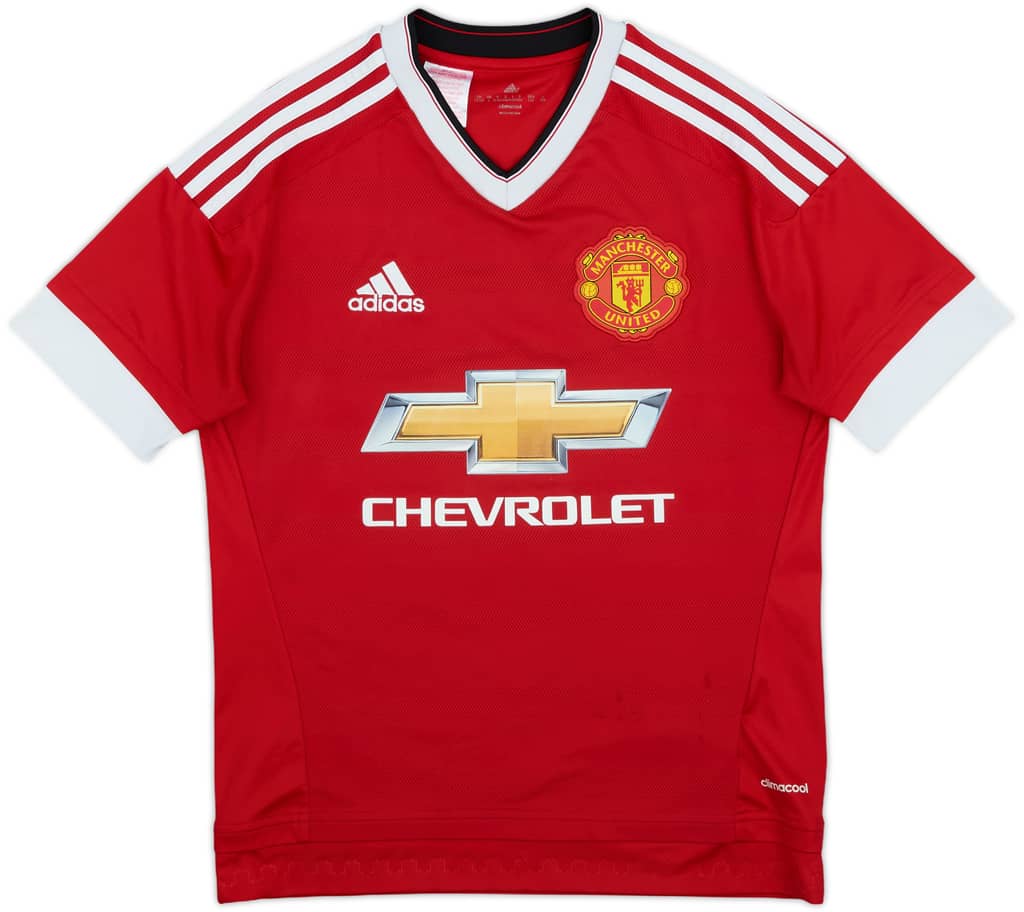 2015-16 Manchester United Home Shirt - 7/10 - (L.Boys)