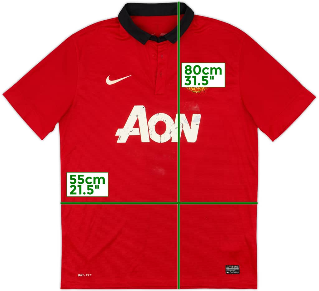2013-14 Manchester United Home Shirt - 4/10 - (L)