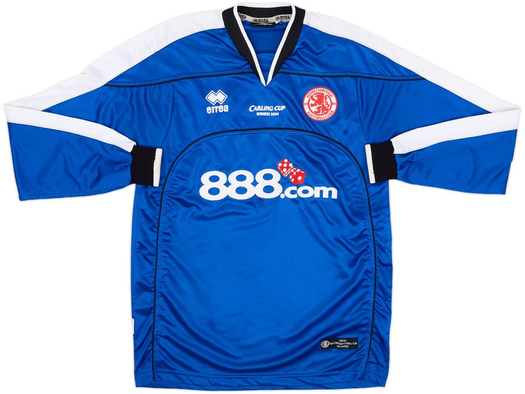 2005-06 Middlesbrough Carling Cup Winners Away L/S Shirt - 8/10 - (M)