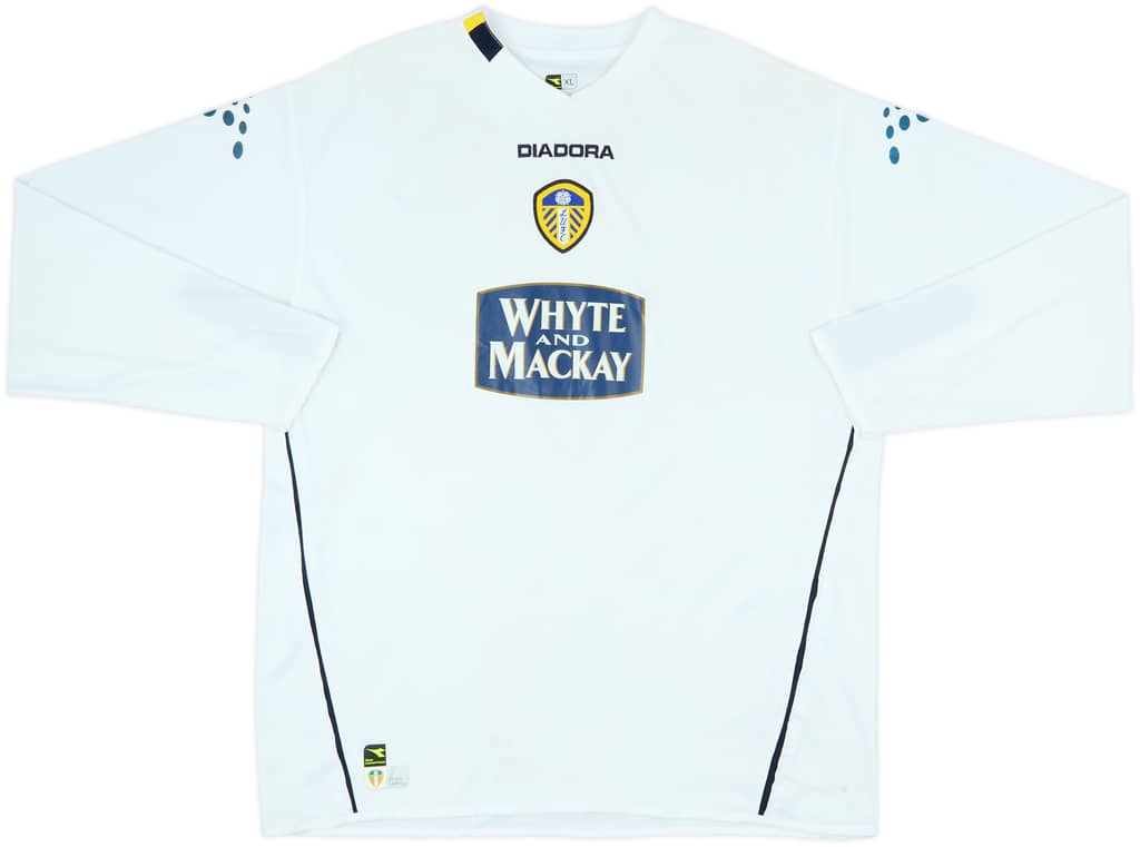 2004-05 Leeds United Home L/S Shirt - 7/10 - (XL)
