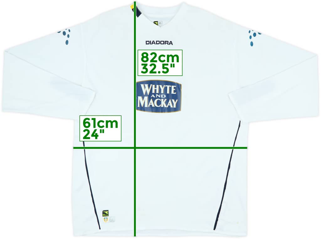 2004-05 Leeds United Home L/S Shirt - 7/10 - (XL)