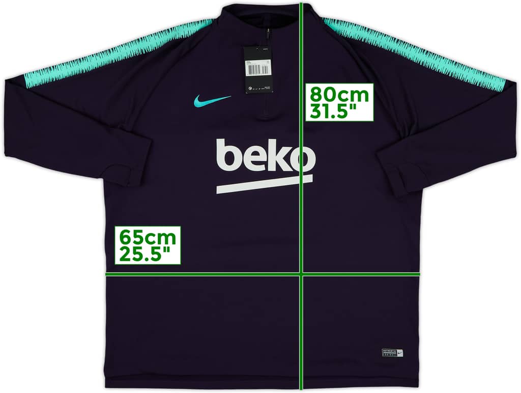 2018-19 Barcelona Nike 1/4 Zip Training Top (XXL)