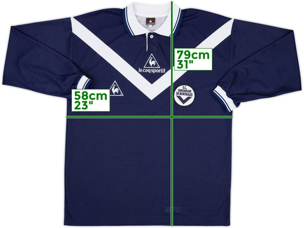 1998-99 Bordeaux Home L/S Shirt - 8/10 - (L)