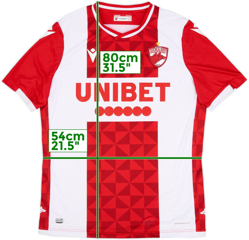 2020-21 Dinamo Bucuresti Home Shirt - 9/10 - (XXL)