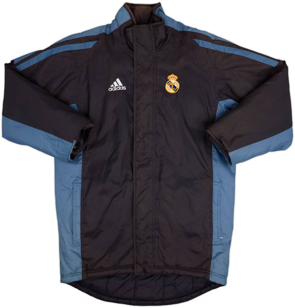 2001-02 Real Madrid adidas Padded Bench Coat - 6/10 - (S)